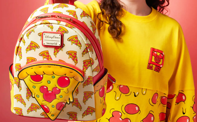 Mickey Mouse Pizza Loungefly Mini Backpack