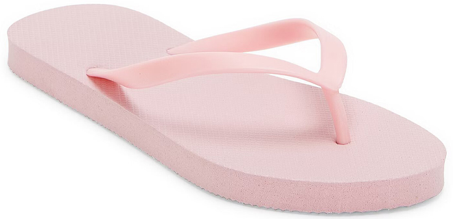 Mixit Womens Matte Solid Flip Flops in Rose Pink Color