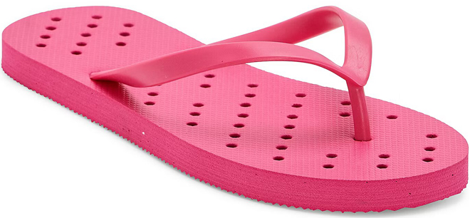 Mixit Womens Shower Flip Flops in Raspberry Color