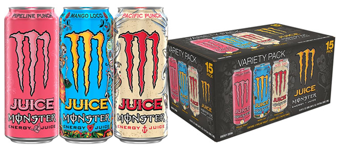 Monster Energy Juice Drink Variety 15 Pack