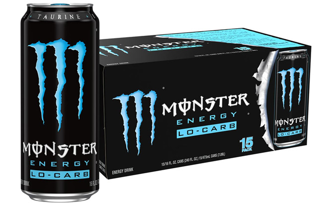 Monster Lo Carb Energy Drink 15 Pack