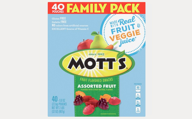 Motts Fruit Flavored Snacks Assorted Fruit 1