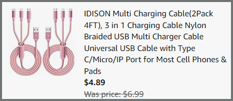 Multi Charging Cable 2 Pack Summary