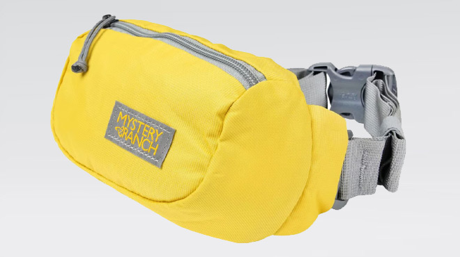 Mystery Ranch Forager Mini 1 2L Hip Pack in Lemon Color