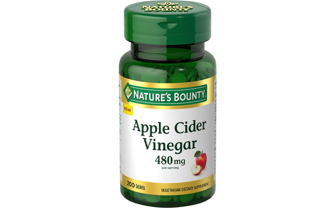 Natures Bounty Apple Cider Vinegar 480mg Pills 200 Count