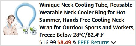 Neck Cooling Tube Checkout