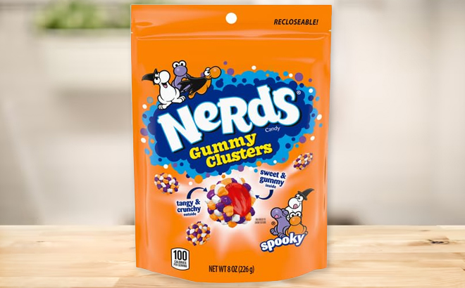 Nerds Gummy Clusters Spooky Halloween Reclosable Bag