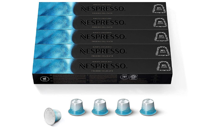 Nespresso Original Line Freddo Delicato Coffee Variety Pack 50 Count