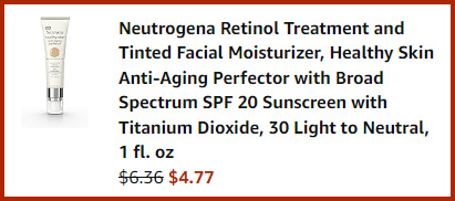 Neutrogena Retinol Treatment Summary