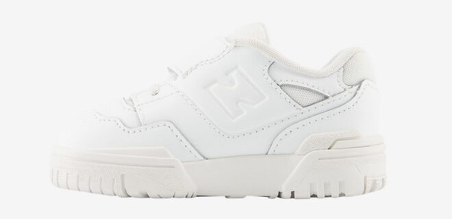 New Balance 550 Toddler Boys Shoe in White Color