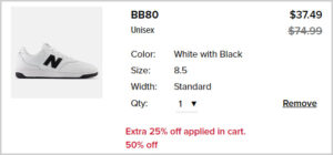 New Balance BB80 Shoes at Checkout