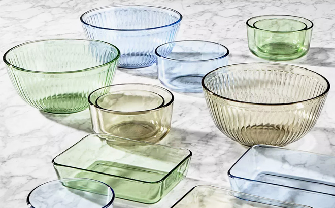 New Pyrex Tinted Storage Sets