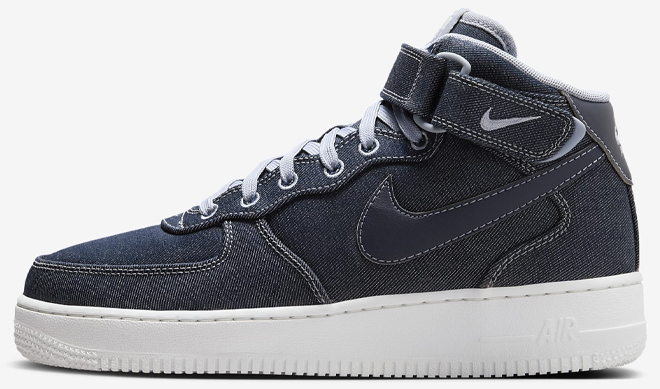 Nike Air Force 1 07 Mid Womens Shoes in Obsidian