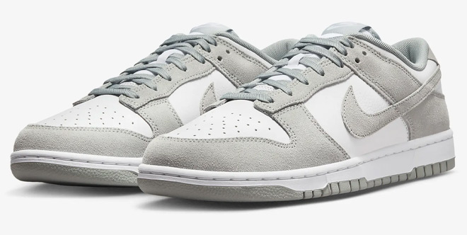 Nike Dunk Low Mens Shoes in White and Light Pumice