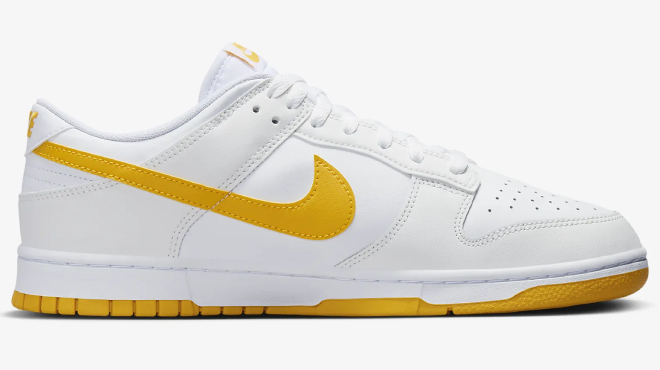 Nike Dunk Low Retro Mens Shoes in Summit White Color