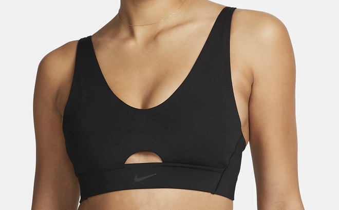 Nike Indy Plunge Cutout Womens Medium Support Padded Sports Bra