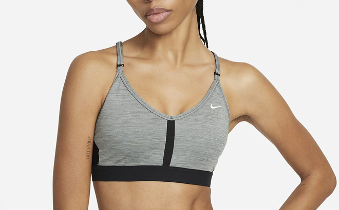 Nike Indy Womens Light Support Padded V Neck Sports Bra