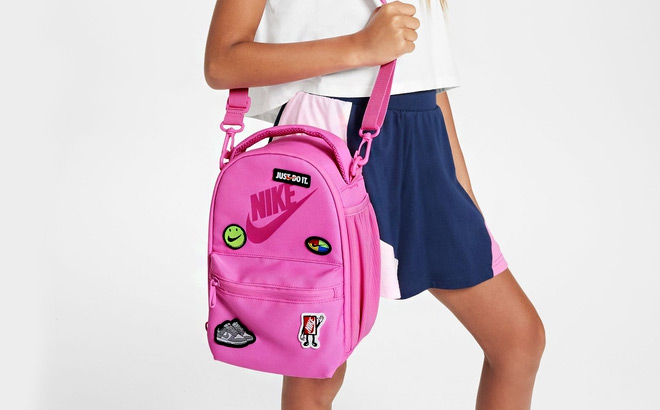 Nike Patch Lunch Tote in Pink Color