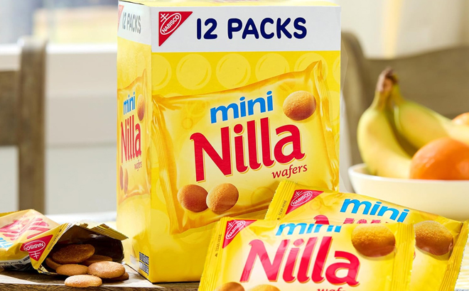 Nilla Vanilla Wafers Mini Cookies 12 Pack