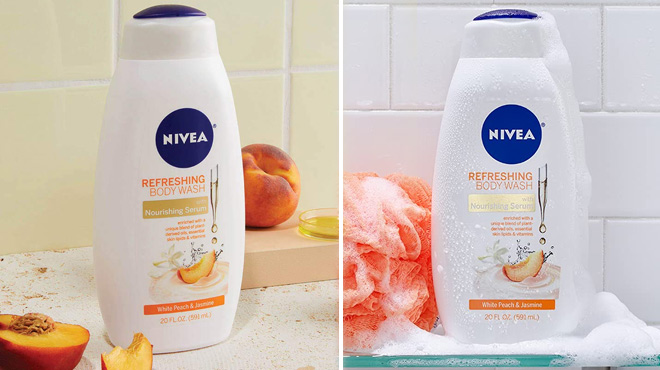 Nivea White Peach and Jasmine Body Wash with Nourishing Serum