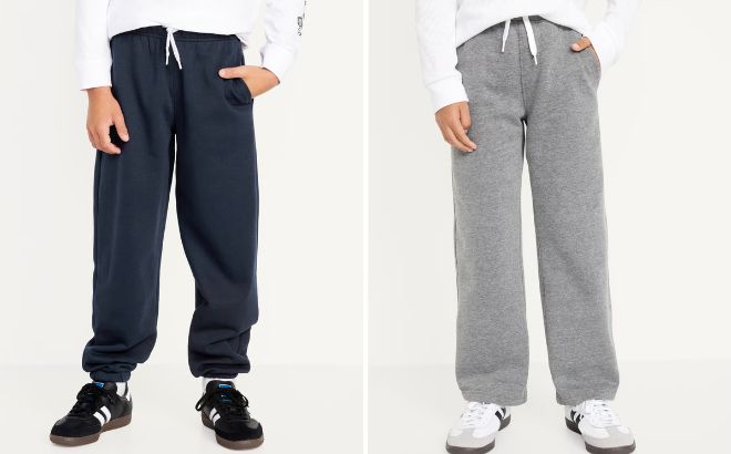 Old Navy Baggy Jogger Sweatpants and Straight Fleece Sweatpants