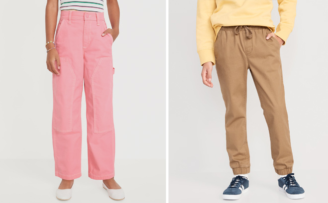 Old Navy Built In Flex Twill Jogger Pants for Boys