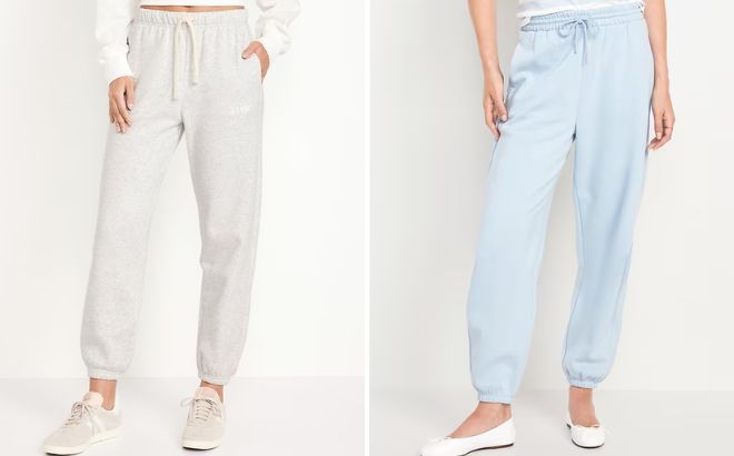 Old Navy Extra High Waisted Logo Sweatpants and Extra High Waisted SoComfy Sweatpants