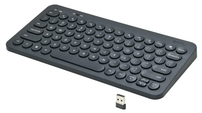 Onn Mini Compact Wireless Office Keyboard USB Receiver