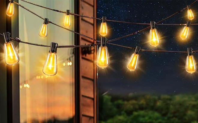 Outdoor String Lights with Dimmer