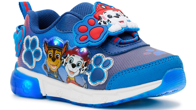 Paw Patrol Toddler Boy Lighted Blue Strap Sneakers