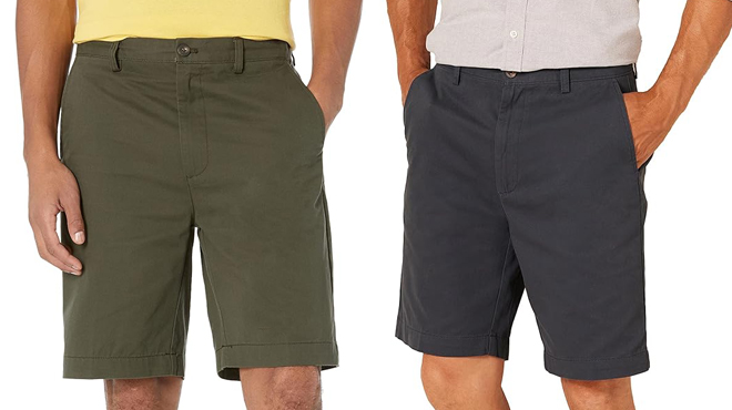 People Wearing Amazon Essentials Mens Classic Fit Shorts