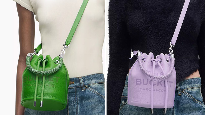 People Wearing Marc Jacobs The Leather Bucket Bag