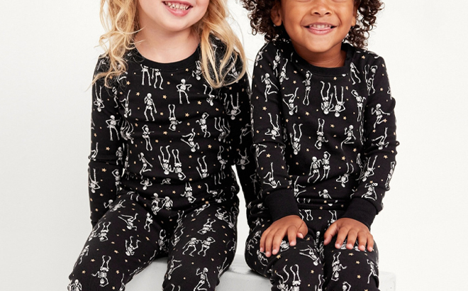 Kids Wearing Old Navy Halloween Kids Pajamas