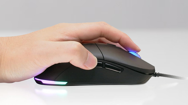 Person Using Gaming Mouse