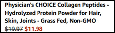 Physicians Choice Unflavored Collagen Peptides Order Summary