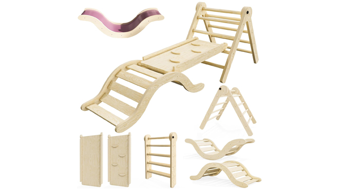 Pikler 5 in 1 Triangle Set Climber for Toddlers