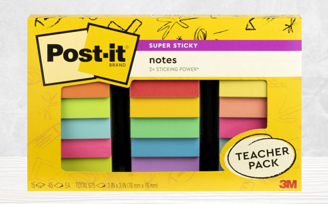 Post it Super Sticky Notes Teacher Pack