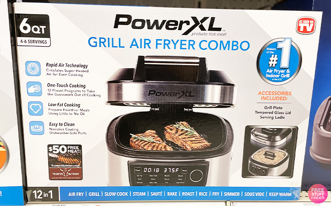 PowerXL 6 Quart Grill Air Fryer Combo