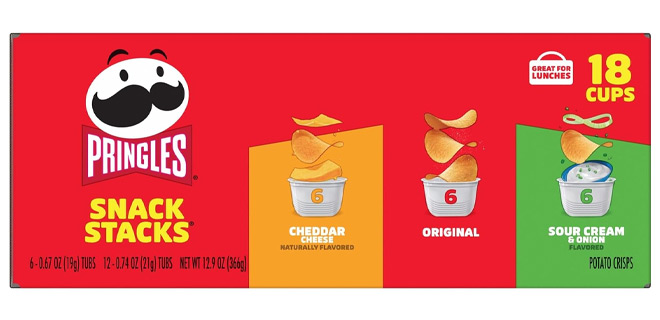 Pringles Snacks 18 Cup Variety Pack