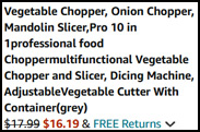 Professional Vegetable Chopper and Slicer Order Summary