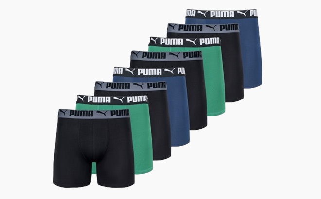 Puma Mens Active Stretch Boxer Briefs