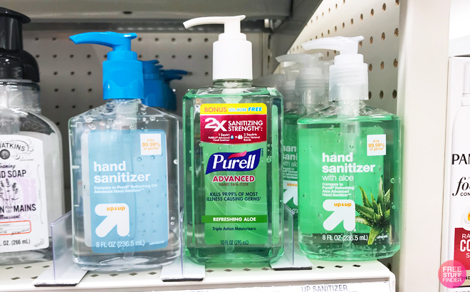 Purell Aloe Hand Sanitizer on Store Shelf