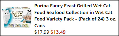 Purina Fancy Feast Grilled Wet Cat Food Checkout