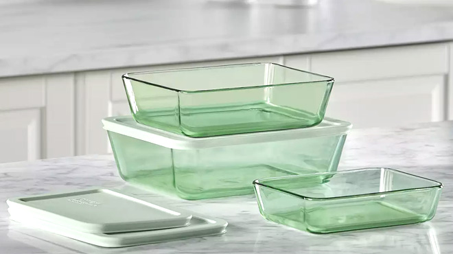 Pyrex Simply Store 6 Piece Rectangle Food Storage Set