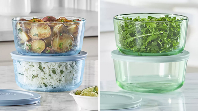 Pyrex Simply Store Round 4 Piece Storage Sets