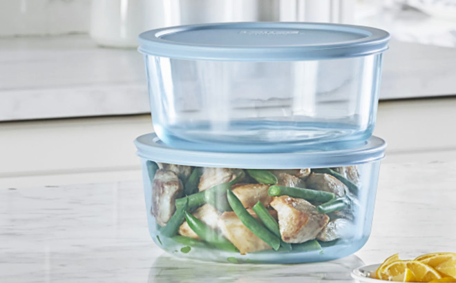 Pyrex Simply Store Tinted 6 Piece Round Storage Value Pack