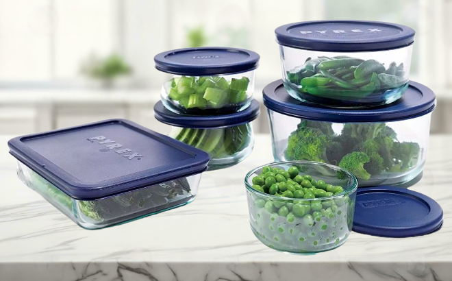 Pyrex Storage Plus Glass Food Storage Set