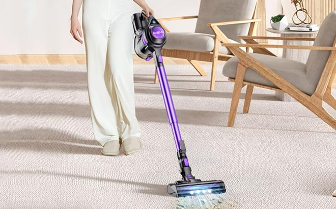 QikCln Cordless Vacuum Cleaner with 1 3 L Large Dust Cup