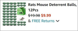 Rats Mouse Deterrent Balls at Checkout