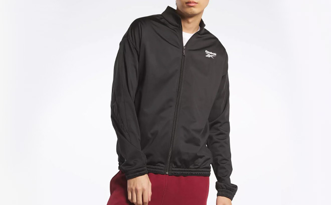 Reebok Mens Identity Vector Knit Track Jacket